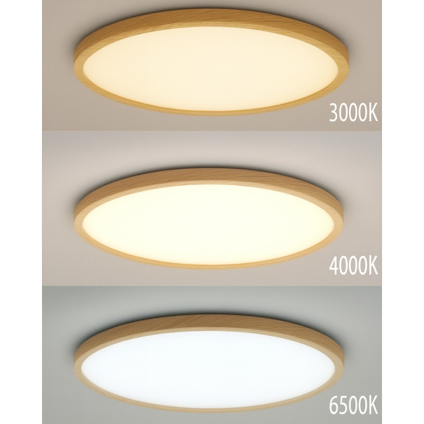 LED Stropní svítidlo LED/24W/230V 3000/4000/6500K pr. 30 cm béžová